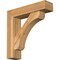 Ekena Millwork Legacy Block Rough Sawn Bracket w/ Offset Brace, Western Red Cedar, 6"W x 24"D x 24"H BKT0604X24X24LEC05RWR - alternate 1